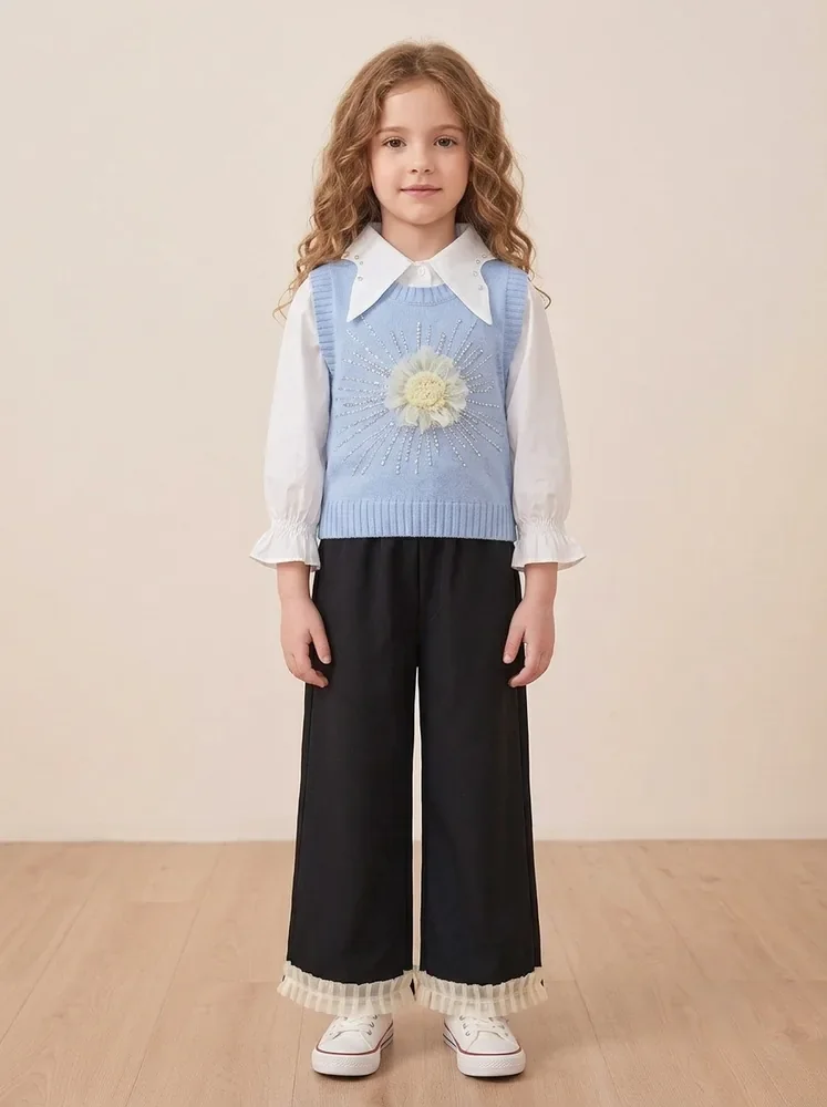 Daisy Knit Vest Set