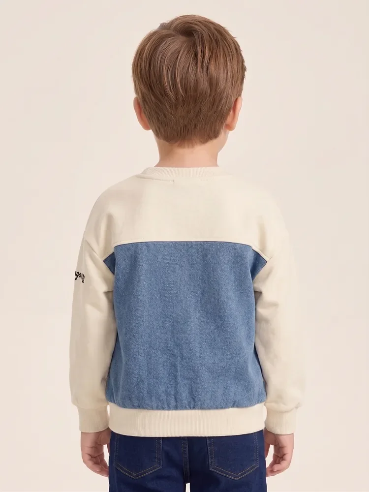 Denim Panel Sweatshirt — view 3 of 3