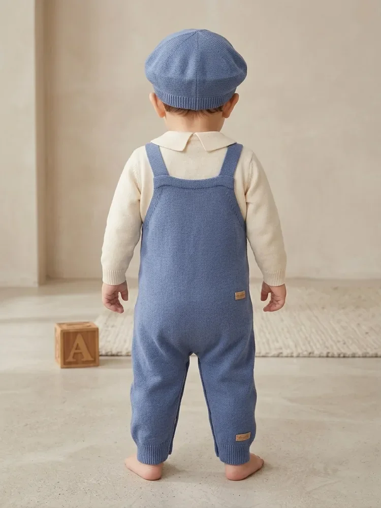 Puppy Knit Dungaree Set — view 3 of 3