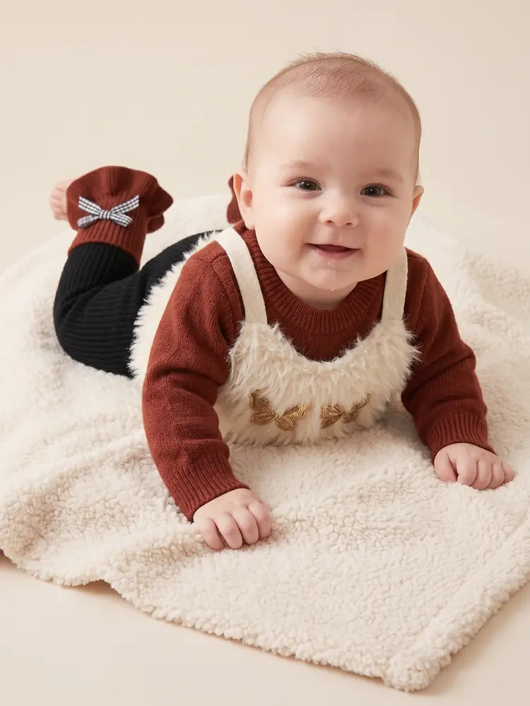 Rust Butterfly Knit Set — view 3 of 3