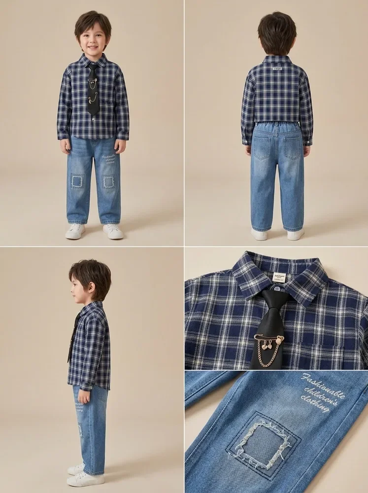 Weekend Plaid Shirt Set — view 4 of 4